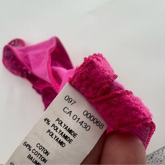 Aubade Paris Bahia & Moi Half Cup Bra Wired Pink Fuchsia Women’s Sexy Intimates - Picture 8 of 10